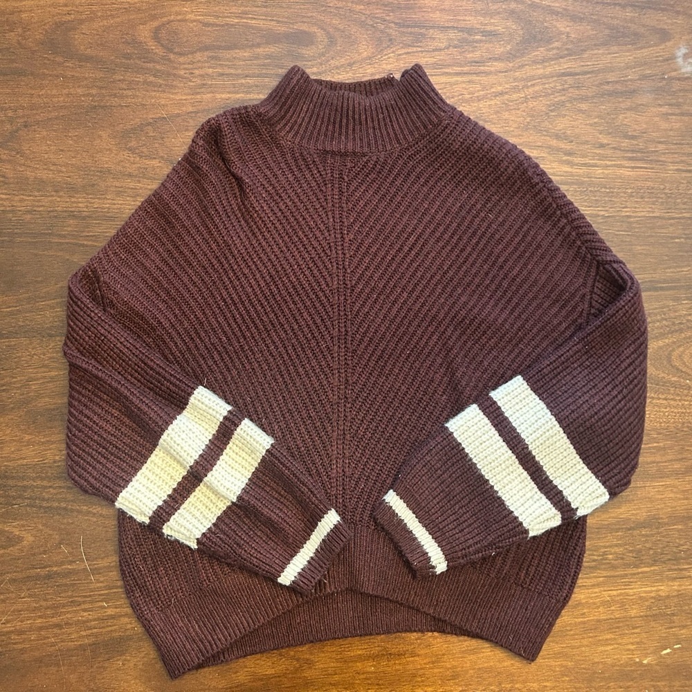 Express Deep Burgundy Knit Sweater